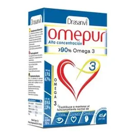 DRASANVI Omepur3 45 Perles Complément Alimentaire Oméga-3 EPA DHA
