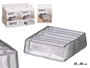 Kipit Organisateur 7 compartiments gris avec bandeau de maintien 35x9x30 cm (Set de 24)
