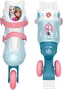 Reine Des Neiges Patins en ligne 2-en-1 pour fille - Bleu - Taille ajustable 27-30 - Tri skate et roller inline - Roues PVC et frein arrière