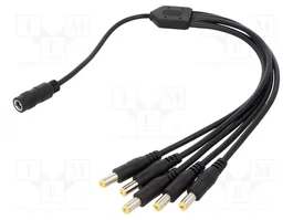 SUNNY Câble répartiteur d'alimentation DC 5,5/2,1 (1 prise x 5 socles)