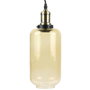 Home Deco Light Lámpara Cristal Ahumado Ambre Cylindrique