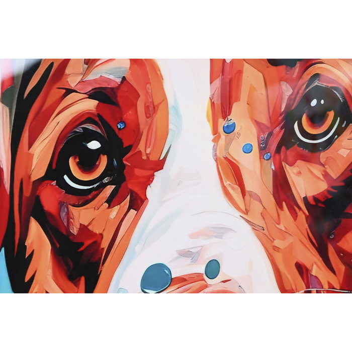 Home ESPRIT Cadre Moderne Chien 80 x 3,5 x 80 cm (2 Unités)