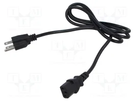 POS Câble d'alimentation SVT IEC C13 femelle vers NEMA 5-15 (B) 1,5m