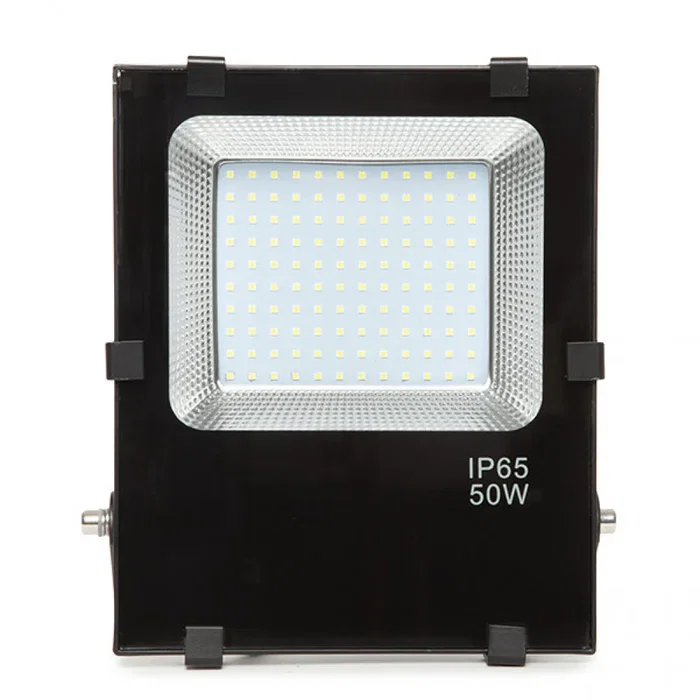 Projecteur LED 50W 5616Lm 3000K IP65 Aluminium Exterieur 50000H Portee 35m - Noir