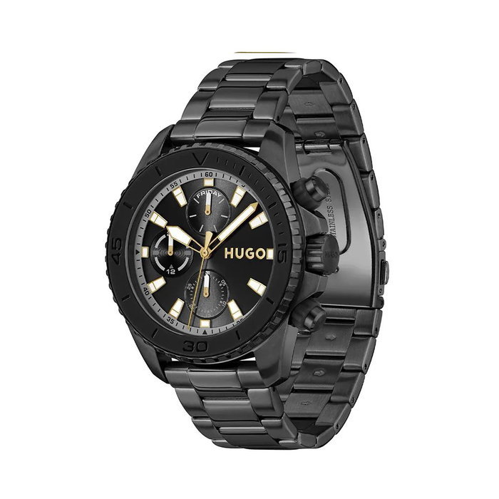 HUGO Montre Analogique Noire 44mm