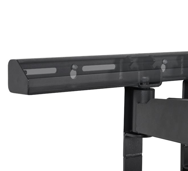 B-Tech BT8228 Support mural bras double cantilever VESA 800x600 pour écran plat extra-large - inclinable, pivotant et gestion de câbles