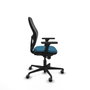 Piqueras y Crespo Chaise de Bureau Jorquera 3D036G0 Noir Vert pétrole