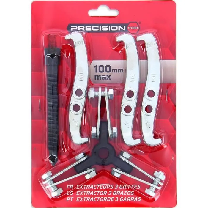 Powertrac Extracteur 3 Griffes 100 mm PRECISION STEEL pour Roulement Pignon Volant Moteur Powertrac Extracteur 3 Griffes 100 mm PRECISION STEEL pour Roulement Pignon Volant Moteur