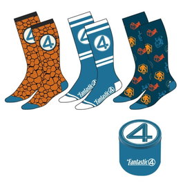 Cerdá Pack de 3 paires de chaussettes Les Quatre Fantastiques Taille 38/45