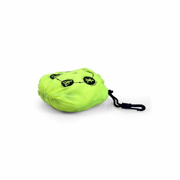 Port Designs Housse de pluie haute visibilité avec LED rechargeable, Jaune flashy