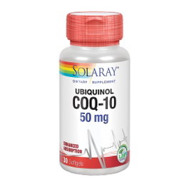 SOLARAY Ubiquinol CoQ10 50 mg, 30 perles