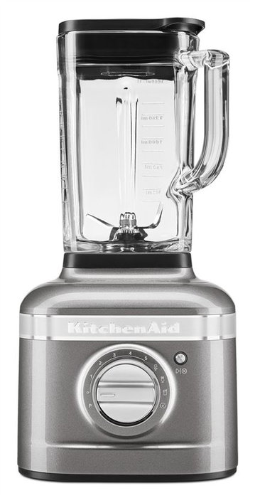 Kitchenaid K400 5KSB4026 EMS Batidora de Vaso Artisan en Argent avec Medallón - Blender de 1,4L à Vitesse Intelligente, 3 Programmes et Lames en Acier Inoxidable Kitchenaid K400 5KSB4026 EMS Batidora de Vaso Artisan en Argent avec Medallón - Blender de 1,4L à Vitesse Intelligente, 3 Programmes et Lames en Acier Inoxidable