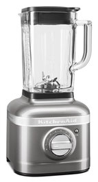Kitchenaid K400 5KSB4026 EMS Batidora de Vaso Artisan en Argent avec Medallón - Blender de 1,4L à Vitesse Intelligente, 3 Programmes et Lames en Acier Inoxidable