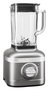 Kitchenaid K400 5KSB4026 EMS Batidora de Vaso Artisan en Argent avec Medallón - Blender de 1,4L à Vitesse Intelligente, 3 Programmes et Lames en Acier Inoxidable