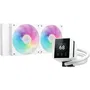 Deepcool Mystique 240 WH ARGB - Refroidisseur liquide tout-en-un pour processeur - 240 mm - Ventilateurs 12 cm RGB - Blanc