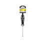 WOLFPACK LINEA PROFESIONAL Tournevis Plat Évidé Acier S2 0,8 x Ø 4,0 x 75 mm