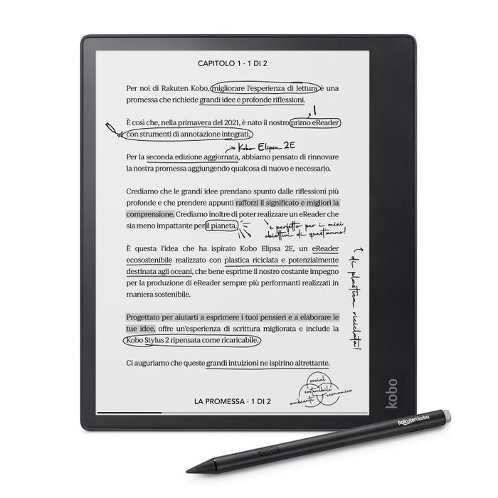 Kobo Elipsa 2E 32GB eBook-Reader Bundle avec Stylus (N605-KU-BK-K-BU) (N605KUBKKBU) Kobo Elipsa 2E 32GB eBook-Reader Bundle avec Stylus (N605-KU-BK-K-BU) (N605KUBKKBU)