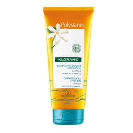 Klorane Shampoing Après Soleil AL MONOÏ 2en1 Nettoyant & Nutrition Peau et Cheveux au Monoï de Tahiti Sans Sulfates - 200 ml