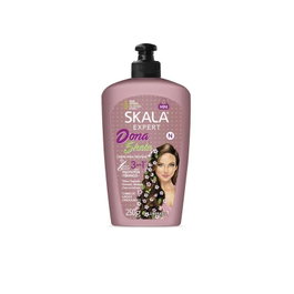 Skala Masque capillaire végétalien pour peigner et traiter les cheveux, à l'huile de lin et de coco, brillance et renforcement, pot 250g