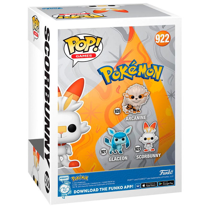 Funko Pop! Pokemon Scorbunny 69081 - Figurine en Vinyle de 9 cm