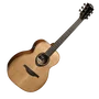 LAG Guitare Folk Électroacoustique Travel Bleu Wave 2 Naturelle Cèdre Massif Palissandre Santos Brillante