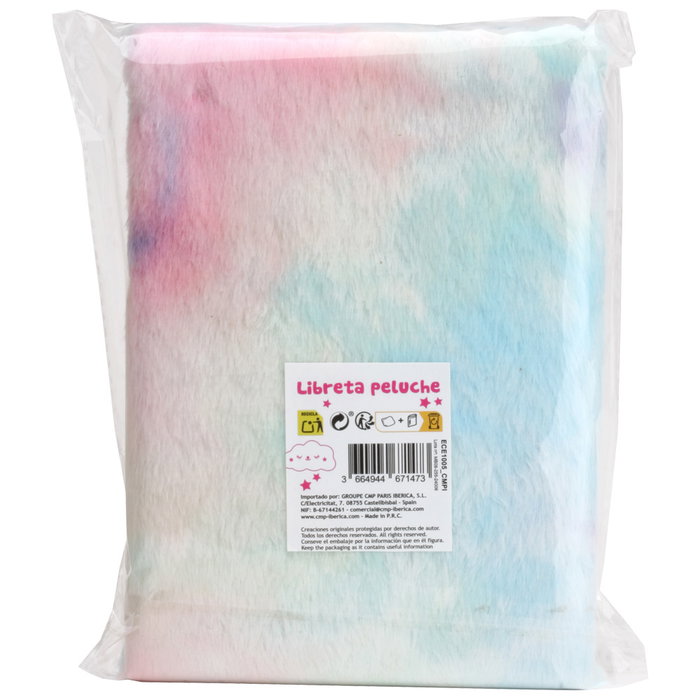 CMP General LIBRETA PELUCHE ARCO IRIS DinA5