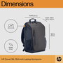 HP Sac à dos Travel pour ordinateur portable 15,6 pouces - 18 L Gris - Extensible - Fabriqué à partir de plastique recyclé