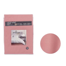 GIFTDECOR Set de 3 draps rose 150cm