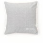 Today Coussin Charme Chambray avec petite broderie Capucine 40 x 40 cm