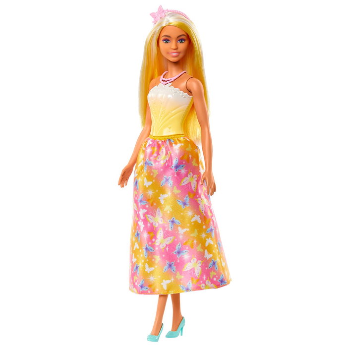 Barbie Muñeca Barbie Dreamtopia Princesa Amarillo Hrr09 Mattel - Poupée Princesse Dreamtopia, Robe Jaune