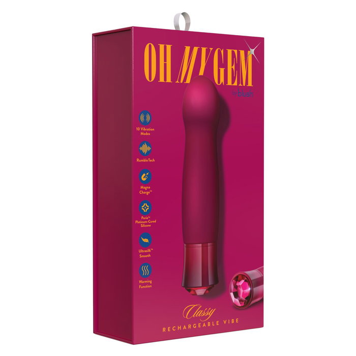 Mini Vibromasseur Blush Gem Classy Garnet Rouge