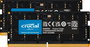 Crucial DDR5 UDIMM RAM Kit 64 Go (2 x 32 Go) 5600 MHz 1.1 V - Mémoire de bureau pour performances et multitâche extrêmes