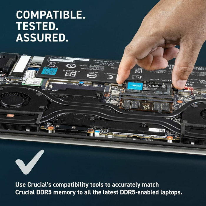 Crucial Kit de mémoire DDR5 64 Go (2x 32 Go) 5600 MHz UDIMM Crucial Kit de mémoire DDR5 64 Go (2x 32 Go) 5600 MHz UDIMM