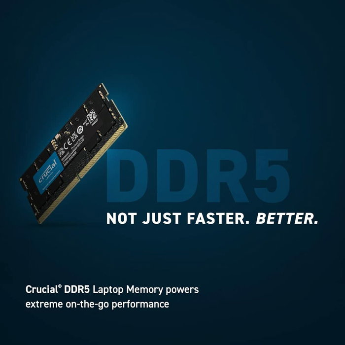 Crucial Kit de mémoire DDR5 64 Go (2x 32 Go) 5600 MHz UDIMM Crucial Kit de mémoire DDR5 64 Go (2x 32 Go) 5600 MHz UDIMM