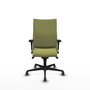 Piqueras Y Crespo Silla Albacete confidente, mécanisme Synchro, Vert olive