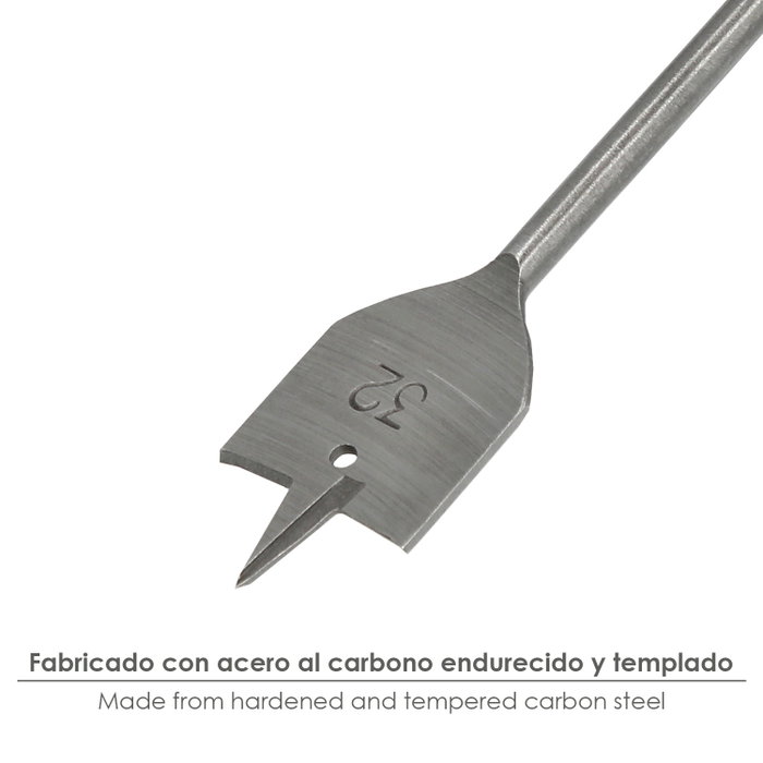 WOLFPACK LINEA PROFESIONAL Mèche à bois plate 3 pointes 32,00 mm