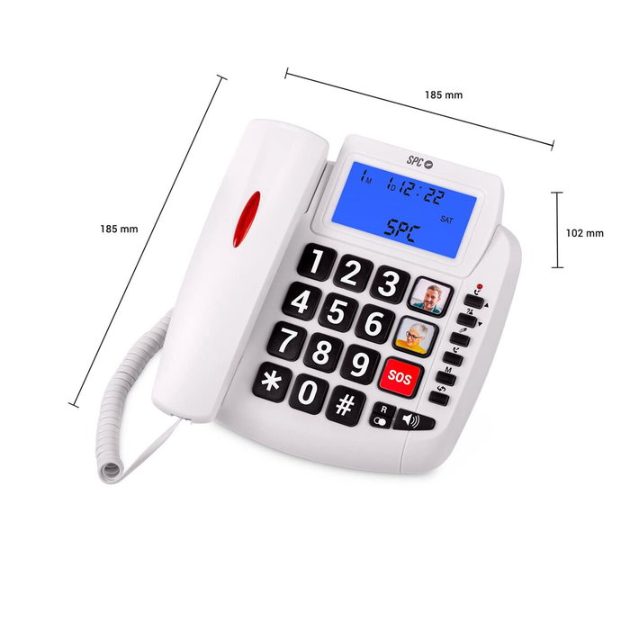 SPC Téléphone Fixe 3296B Blanc SPC Téléphone Fixe 3296B Blanc