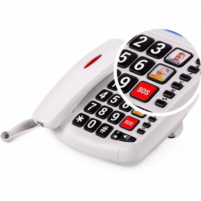 SPC Téléphone Fixe 3296B Blanc SPC Téléphone Fixe 3296B Blanc