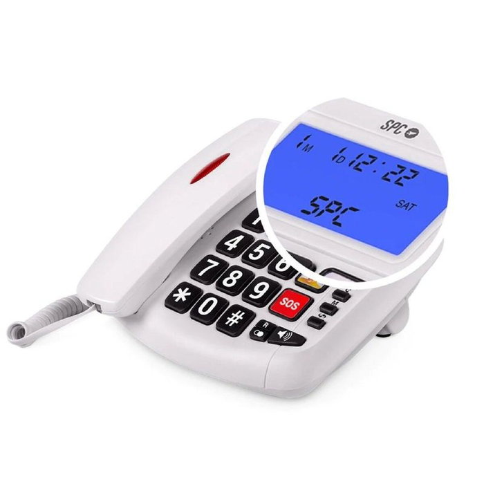 SPC Téléphone Fixe 3296B Blanc SPC Téléphone Fixe 3296B Blanc
