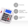 SPC Téléphone Fixe 3296B Blanc