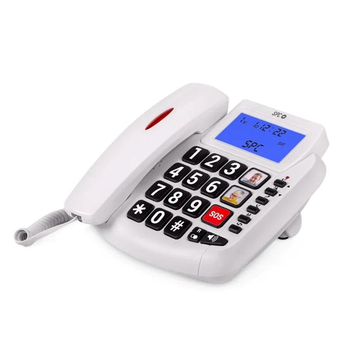SPC 3296B Téléphone Fixe Confort Volume 2 avec Grandes Touches et Mains Libres SPC 3296B Téléphone Fixe Confort Volume 2 avec Grandes Touches et Mains Libres
