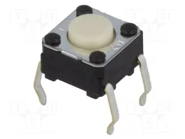 Aratas (Formerly Omron Components) Microcommutateur TACT B3F-1000 SPST-NO Ivoire