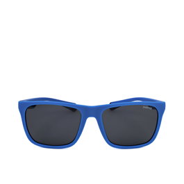 Polaroid PLD 2141/S DOF Lunettes de Soleil Unisexe Rectangulaires Noir 57 mm Verres Polarisés UV400 Catégorie 3