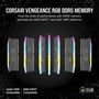 Corsair Vengeance RGB 32 Go (2 x 16 Go) DDR5 6400 MHz Kit de Mémoire RAM Noir - XMP 3.0 et AMD EXPO