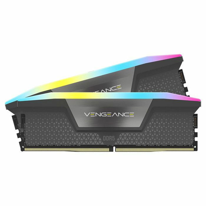 Corsair Vengeance RGB 32 Go (2 x 16 Go) DDR5 6400 MHz Kit de Mémoire RAM Noir - XMP 3.0 et AMD EXPO