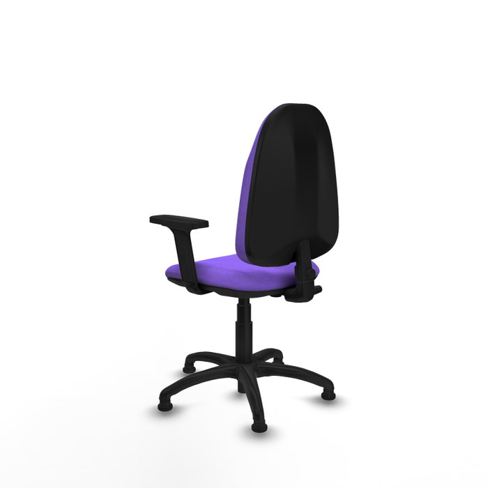 PIQUERAS Y CRESPO Chaise de bureau Algarra, tissu lilas, sans roulettes PIQUERAS Y CRESPO Chaise de bureau Algarra, tissu lilas, sans roulettes