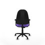PIQUERAS Y CRESPO Chaise de bureau Algarra, tissu lilas, sans roulettes