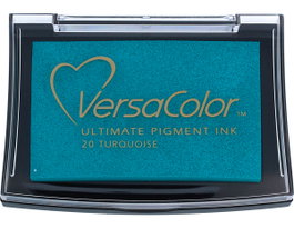 Tsukineko Tampon VERSACOLOR Turquoise opaque 95x65mm