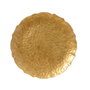 Decoris Assiette décorative polypropylène doré Ø33 x 1,50 cm