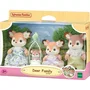 Sylvanian Families - Famille Biche 5799 - Figurines articulées avec 4 personnages et porte-bébé - Vêtements amovibles - Jeu créatif pour enfants à partir de 3 ans